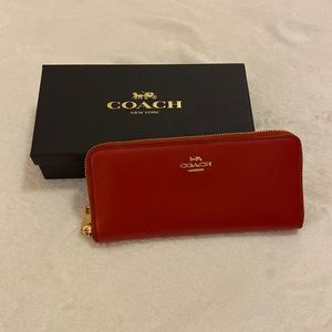 Red Coach Wallet